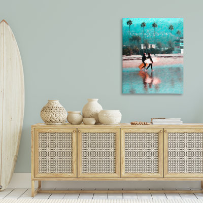 Art mural sur toile  Surfers Beach Break par Graffi *ee Studios