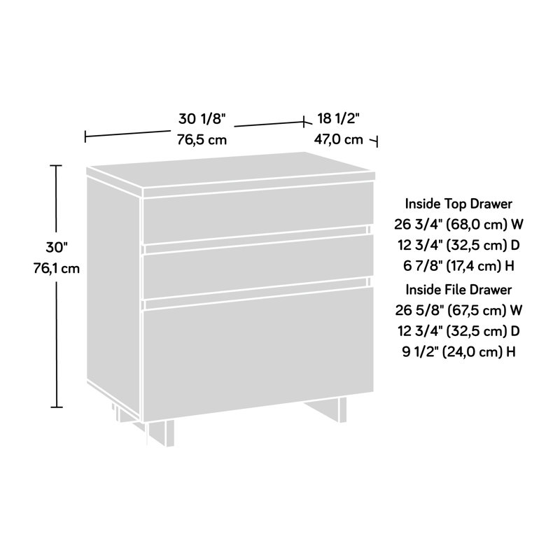 Lateral File, White Finish