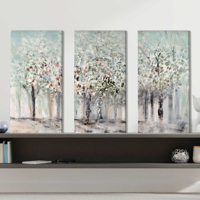 «Morning's Soft Light» par Susan Jill - peinture sur toile tendue 3 pièces