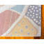Tapis abstrait bleu / orange / crème Dolgeville-1419850773