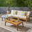 Tandon Acacia 3 - Person Patio Conversation Sets with Cushions-815632102