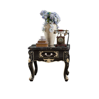 European End Table with Storage