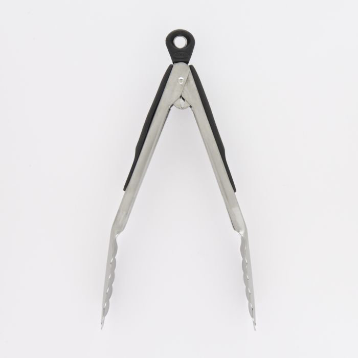 OXO Good Grips Stainless Steel Steel Tongs, 9" L