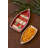  Set of Two Ceramic Serving Platters Boat Design Decorative Serveware for Tabletop Decor Multicolor Glazed Finish