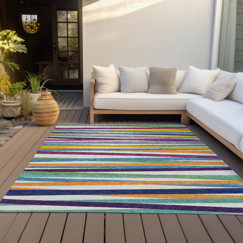  Machine Washable Indoor/Outdoor Chantille ACN997 Gray Area Rug, Rectangle 9' x 12'