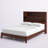 Brevyn Solid Wood Foundation Bed with Bookcase-964715594