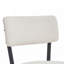 Ensemble de 4 tabourets de bar rembourrés en tissu moderne Teddy-129966769