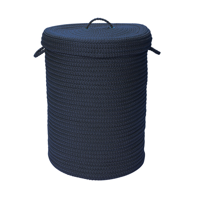 Panier à linge Manor, Grand format : H 30 po x l 18 po x P 18 po, Bleu marine