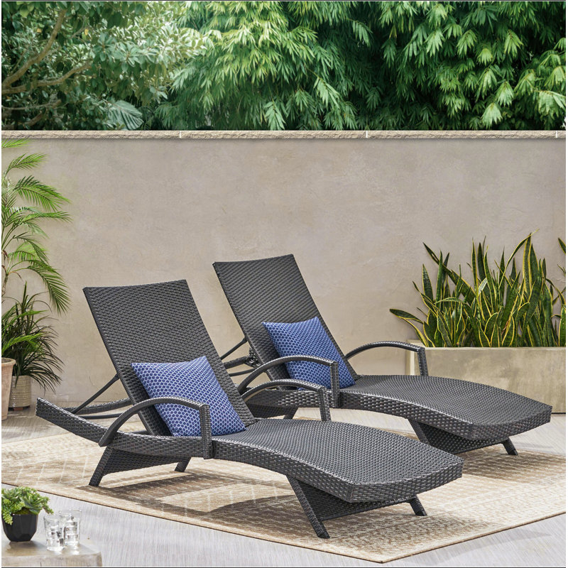 Fauteuil en osier avec accoudoirs Salem