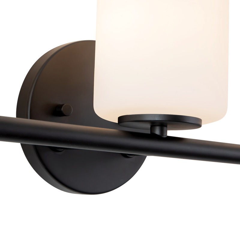Ezra 22-in Black dimmable Bathroom Vanity Light