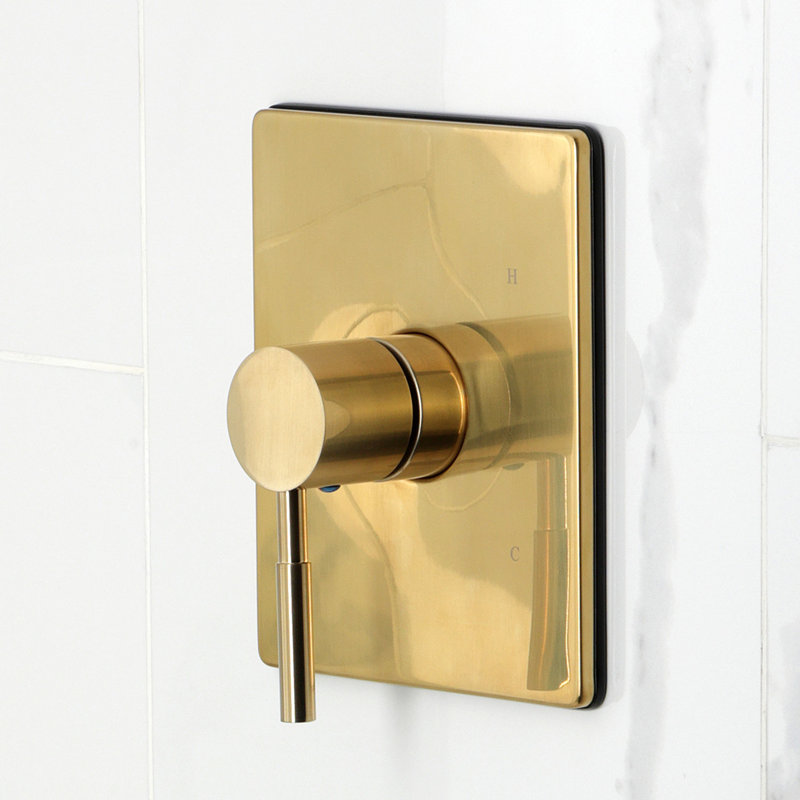 Kingston Brass Concord Single-Handle Pressure Balanced Tub Faucet, Brushed Brass