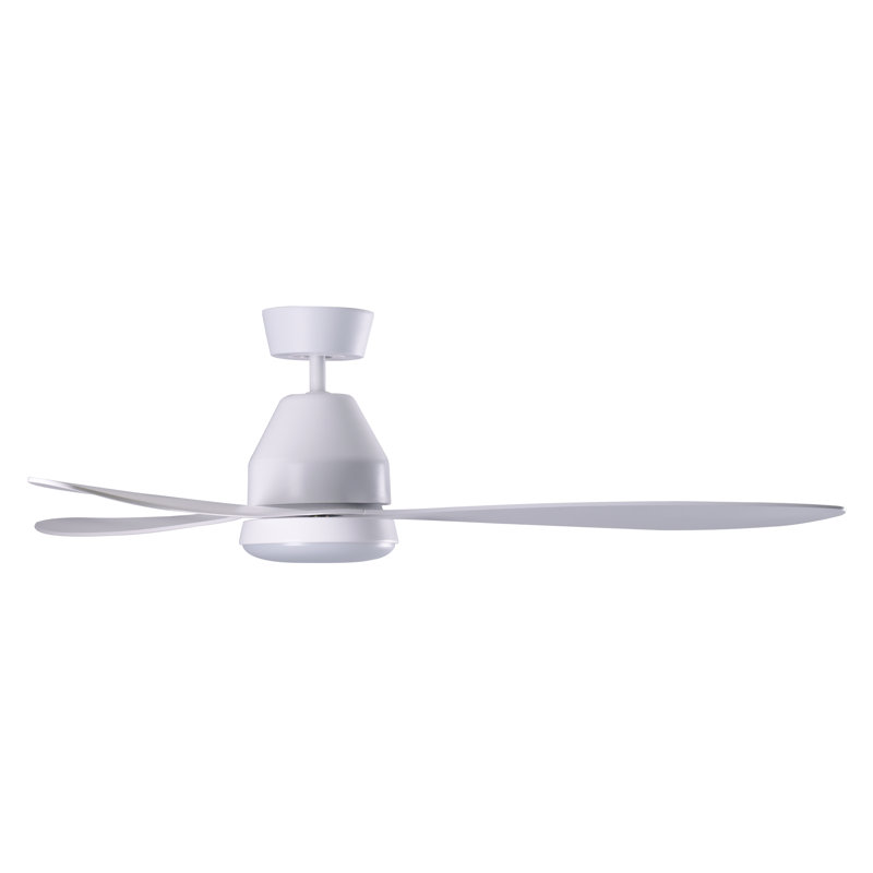 Whitehaven 56in 3-Blades Indoor/Outdoor Ceiling Fan with Remote Control and Light, White