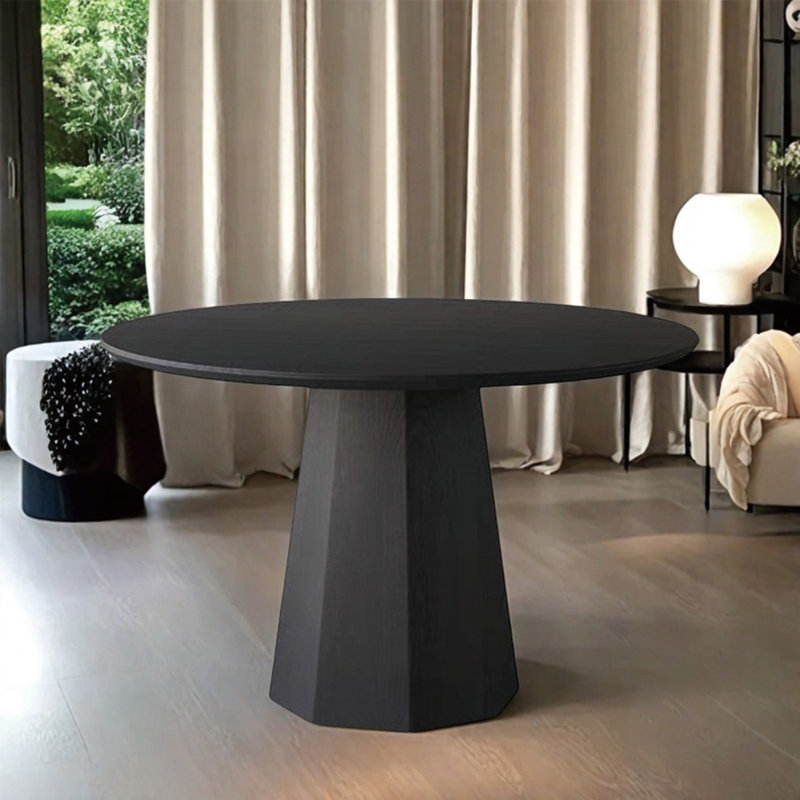 Solid and beautiful dining table, 29.52"H x 47.24"L x 47.24"W