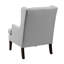Chaise d'appoint texturée grise avec structure en contreplaqué et housse de coussin amovible-792690497