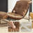 Lewis 25.20'' W Genuine Leather Upholstered Accent Lounge Chair-73402008