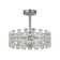 Atticus 4-Light Modern Round Crystal Semi Flush Mount Ceiling Light