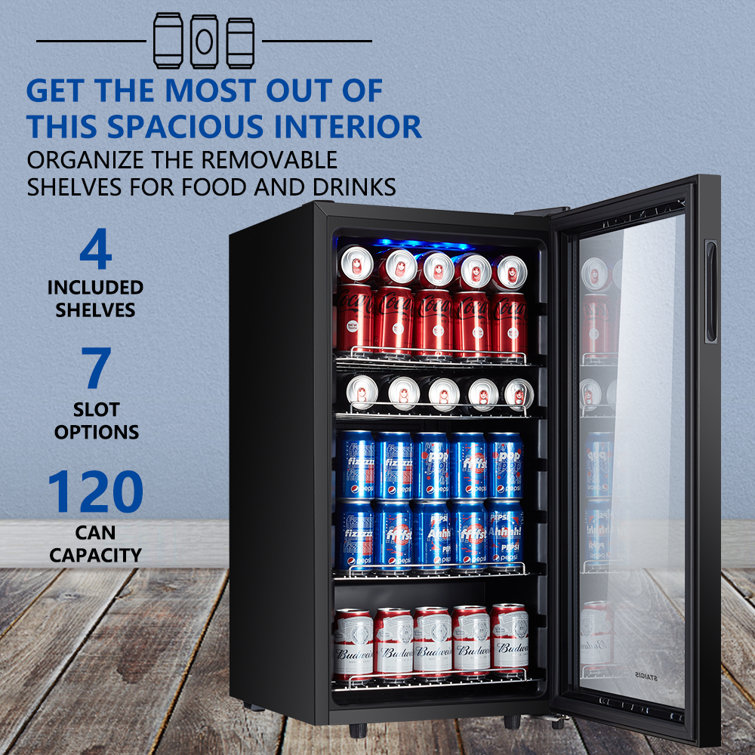 STAIGIS Mini refrigerador de bebidas independiente, mini refrigerador de  3.2 pies cúbicos con capacidad de 120 latas, refrigerador pequeño para –  Yaxa Costa Rica
