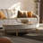 Modern light luxury rock panel coffee table