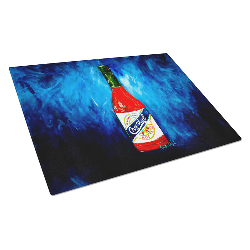 So Hot I'm Blue Sauce Glass Cutting Board