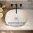 Wall Bathroom Faucet 3 Hole,Bathroom Sink Faucet with Drain Assembly, Matte Black-115761265