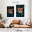 Renard roux aux yeux bleus Brampt-108423825