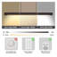 39-Inch Modern Walnut LED Linear Pendant Light - Adjustable Hanging Island Lighting for Dining Room & Kitchen