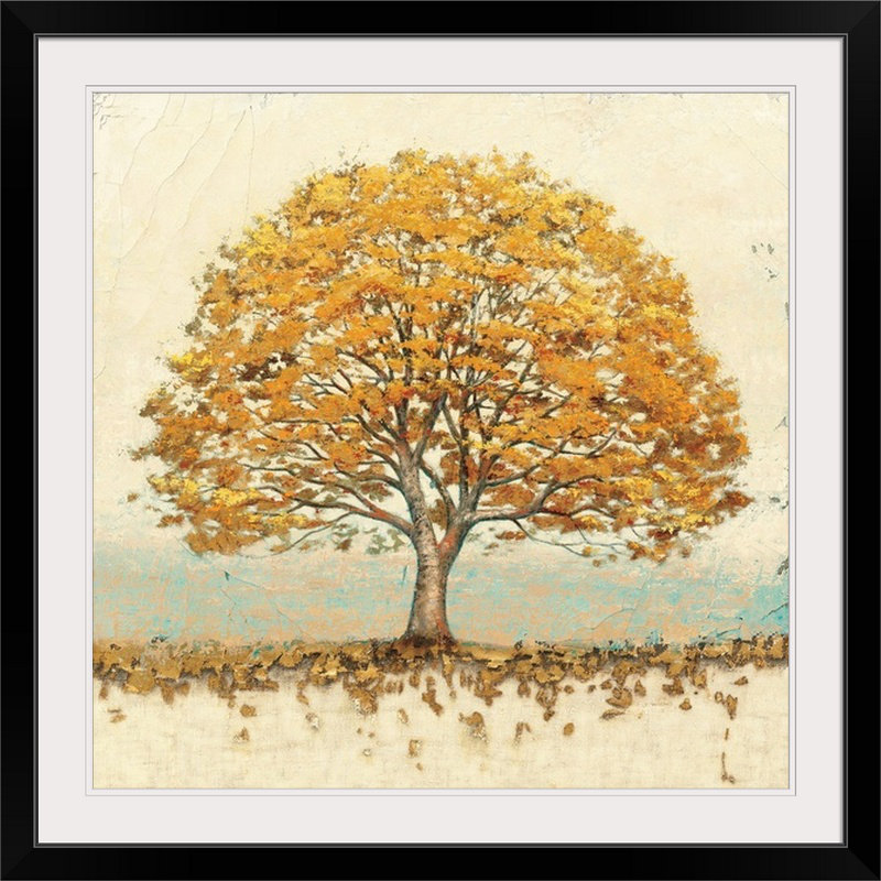 «Golden Oak» par Ieuan, reproduction d'art, Cadre noir, H 32 po x l 32 po x P 1 po