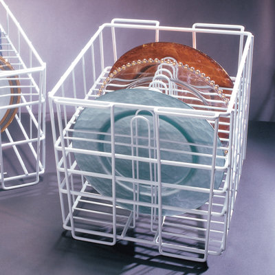 Glass Charger Dish Rinse Basket