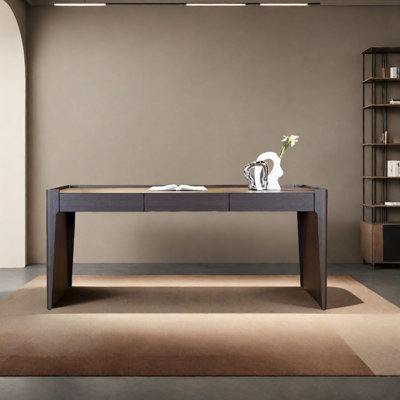 Italian Minimalist Desk with Spacious Drawers
