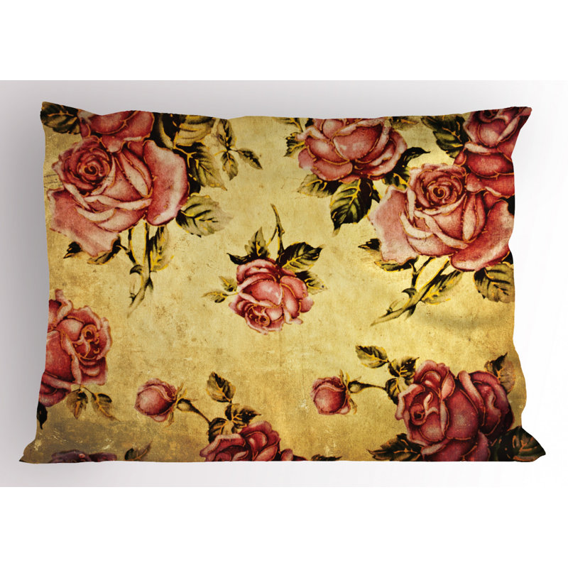 Polyester Floral Sham Set, Twin