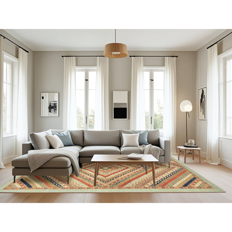 Tapis abstrait moderne 2701, Rectangle 8 pi x 12 pi