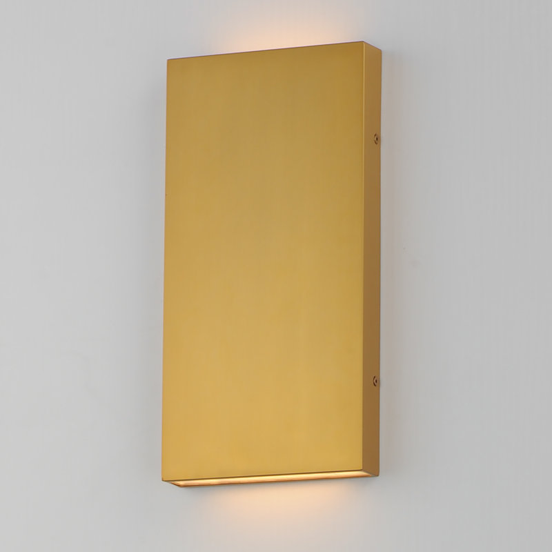 Alicen LED Wall Light, Natural Aged Brass