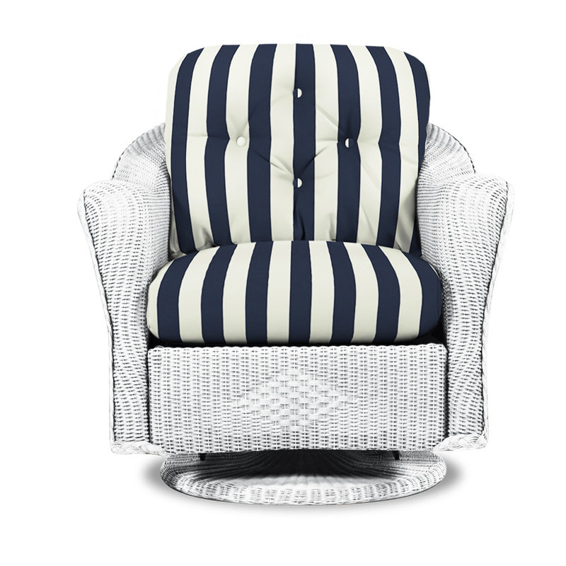 Reflections Outdoor Glider, White, Demo Oatmeal