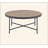 Weathered Gray Oak & Metal Finish Coffee Table