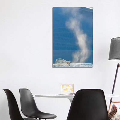 USA, Alaska, Tongass National Forest. Humpback Whale Dives After Spouting by Jaynes Gallery - Wrapped Canvas Painting