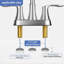 2-handle Bathroom Faucet with Drain Assembly