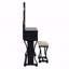 Meuble-lavabo de chambre à coucher de style unique et moderne avec tabouret pliable et miroir-1955428064