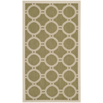 Tapis vert / beige Arneshia