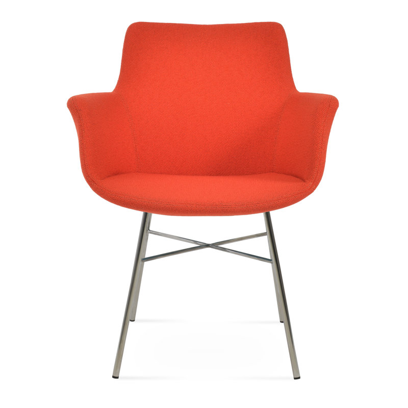 Fauteuil Bottega, Orange, Poli