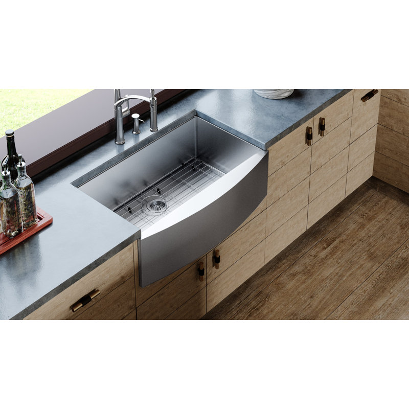 33'' L Single Bowl Stainless Steel Kitchen Sink