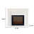 51.18"Modern Simulated Flame Heating Electric Fireplace-360346742