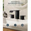 Waterfall Widespread Bathroom Faucet with Drain Assembly-95110731