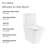 Eclair One-Piece Square Toilet Dual-Flush 0.8/1.28 gpf