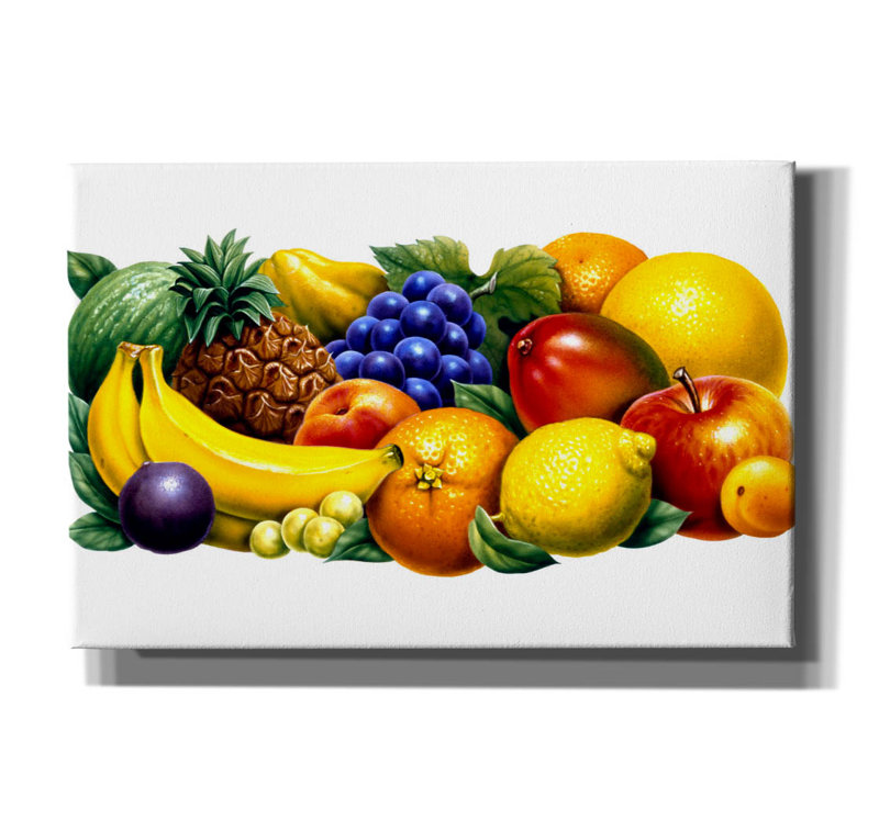 Art mural épique «Fruit» par Harro Maass, L 18 po x H 12 po x P 0,75 po