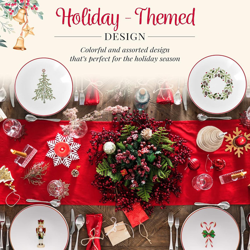 Table Christmas Themed Dinner Sets Christmas Table Christmas