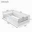 Structure de lit simple avec rails surélevés Montessori-547592064-547592065
