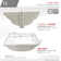 STYLISH 20 3/4 inch Rectangular Undermount Porcelain Bathroom Sink with 2 Overflow Finishes