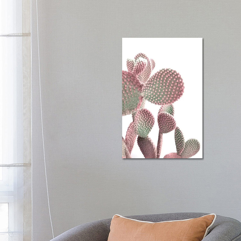 Cactus On White by Emanuela Carratoni - Wrapped Canvas Gallery-Wrapped Canvas Giclée, 66.04 cm H x 45.72 cm W x 3.175 cm D