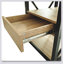 Table de bout moderne avec tiroir - Table de chevet pour chambre à coucher et salon, panneau de fibres à densité moyenne en bois naturel et plateau en verre trempé, table d'appoint de style industriel-2010088542-2010088537
