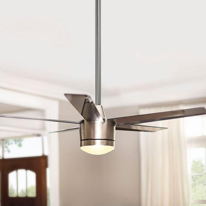 Tige de ventilateur de plafond, H 12 po x l 0,5 po x P 0,5 po, Nickel brossé